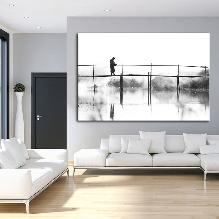 Bridge Walking - Canvas Wall Art Painting | Bowlift