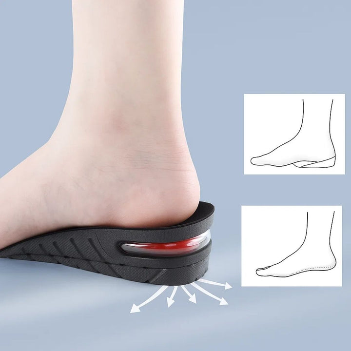 Heelsure | Heel Lift Insoles – Adjustable Height Boost – Breathable Cushioned Gel – Discreet Comfort for Work, Sport or Daily Wear Bowlift