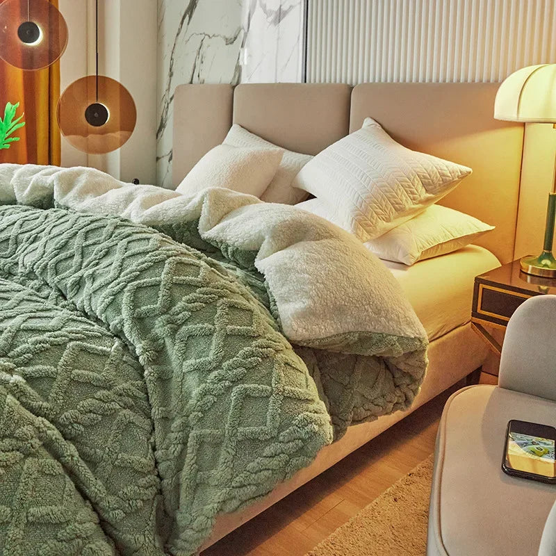 BowLift | Double-sided Cashmere-Look Duvet Cover - VelvetWarm