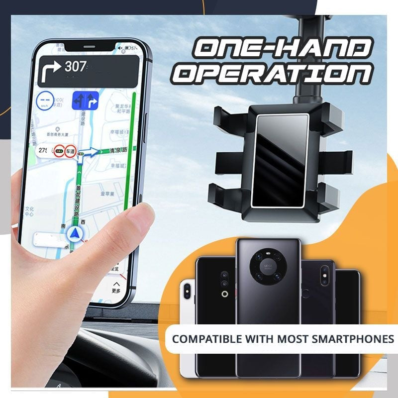 BowLift | Rotatable and retractable car phone holder