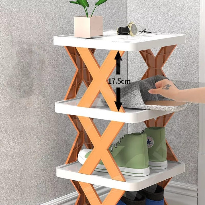 6 layer Simple Shoe Rack Plastic Simple Shelf (Free Delivery) Bowlift