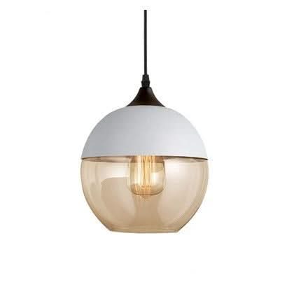 BowLift | Hand-Blown Glass & Wood Pendant Light Adjustable