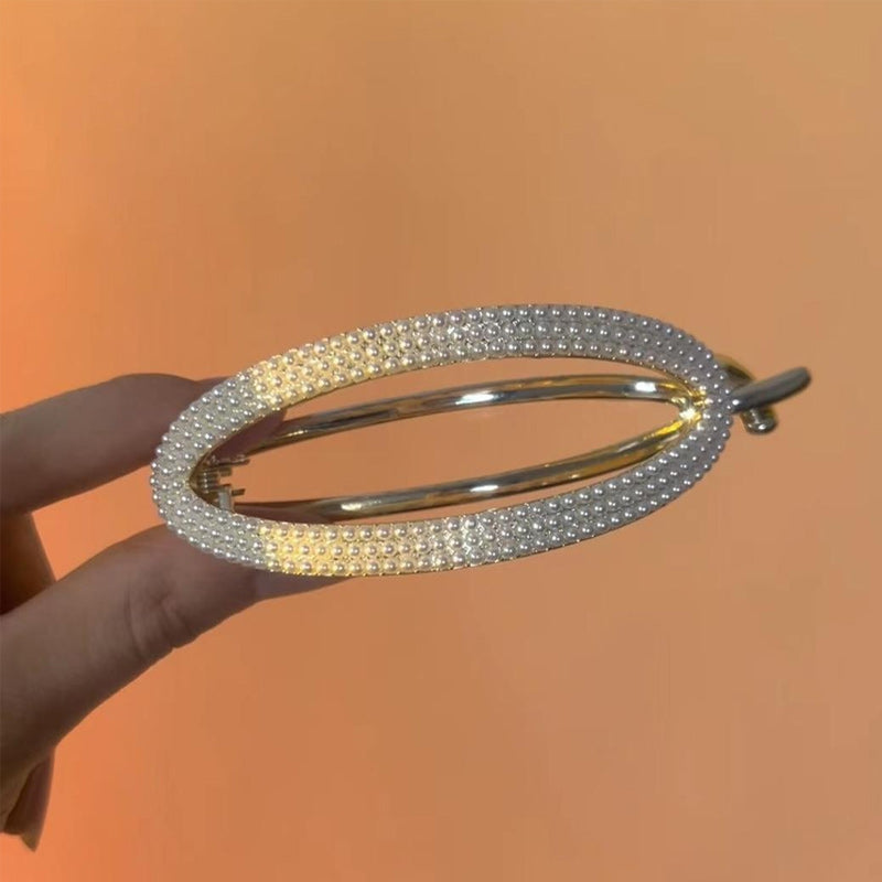 BowLift | Sparkling Curved Minimalist Hair Buckle