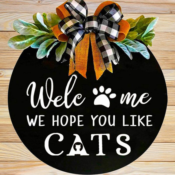 Wood Welcome Sign with Animals | Bowlift