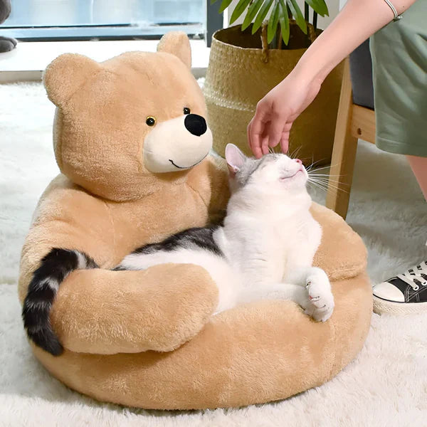 Winter Plush Pet Bed for Dogs and Cats Bowlift