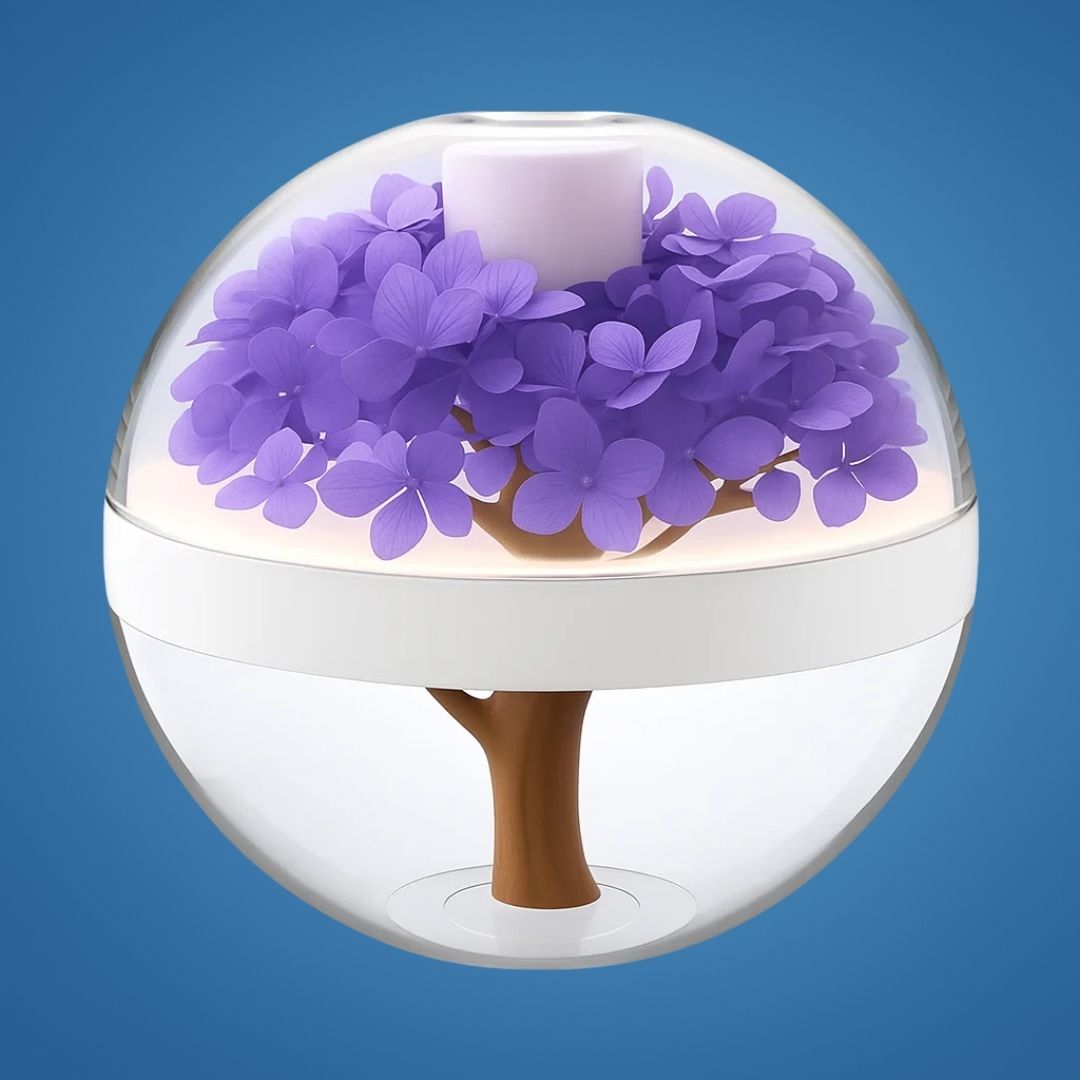 SereniGlow | Essential Oil Diffuser Humidifier – Ultrasonic Cool Mist – USB‑Rechargeable – LED Night Light for Bedroom & Nursery Bowlift