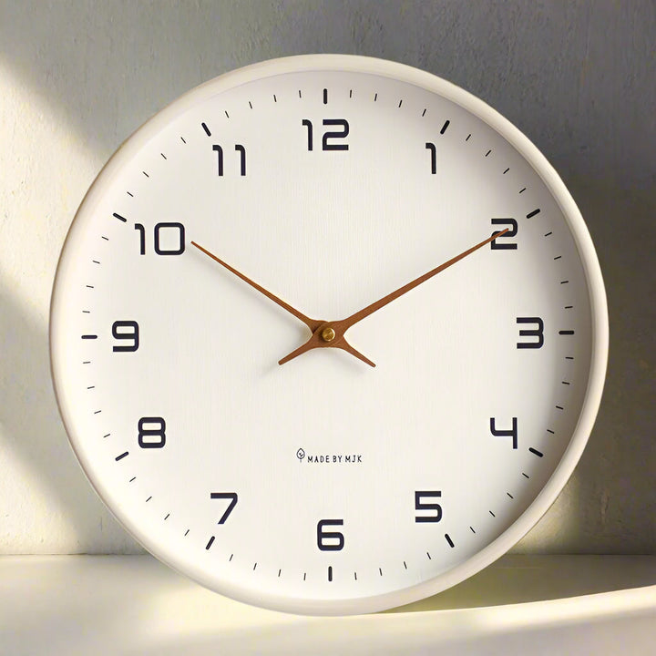 BowLift | Scandinavian Simple Wall Clock - Modern Minimalist Design for Home Decor & Office Use