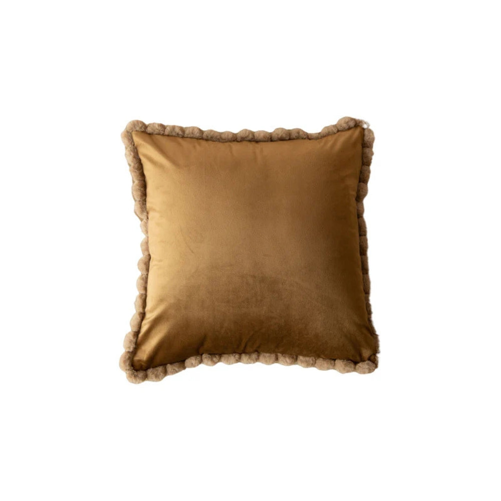 BowLift | Velvet Pom-Pom Trim Cushion Cover
