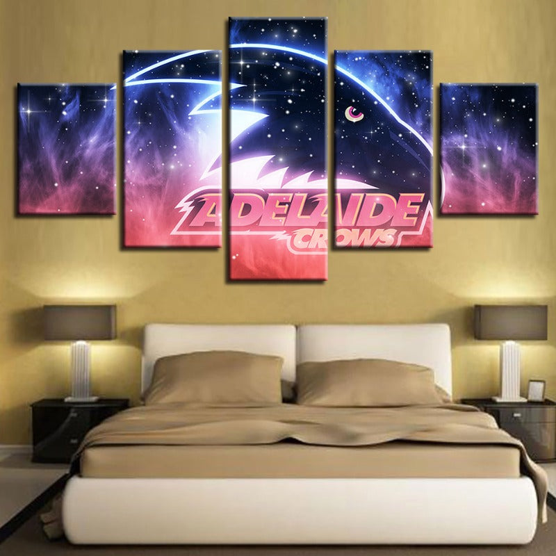 Adelaide Crows Galaxy 5 Piece - Canvas Wall Art Painting | Bowlift
