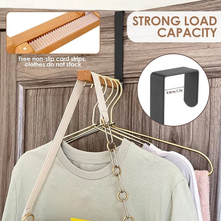 BowLift | Folding Wood Over The Door Hooks