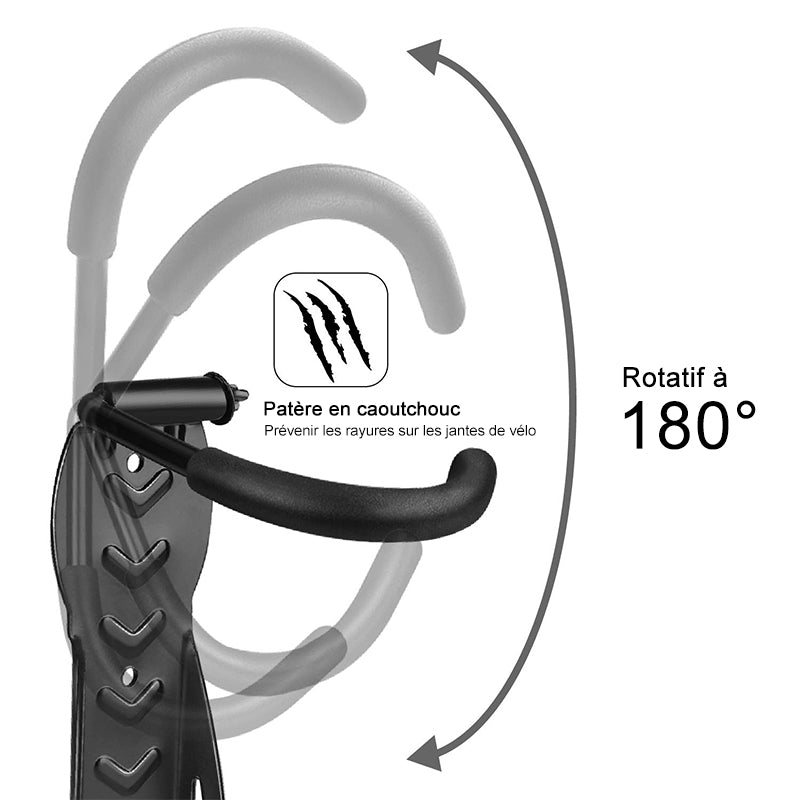 Support for bike carrier adjustable wall mounting | Bowlift