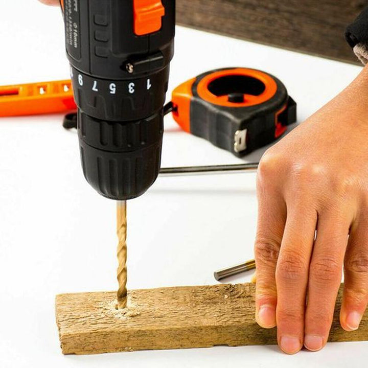 BowLift | Steel titanium-coated twist drill (99 pieces)