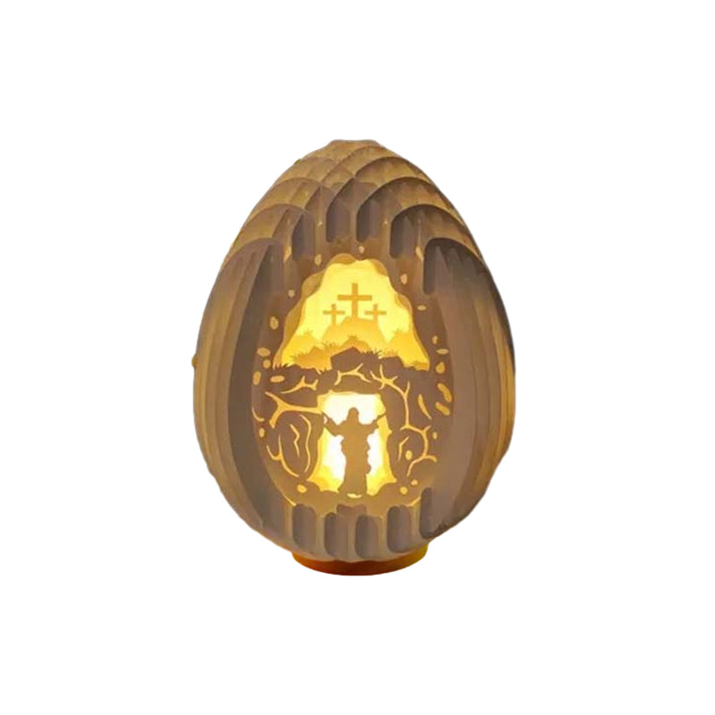 Easter 3D Paper Desk Lamp with Luminous Base | Bowlift