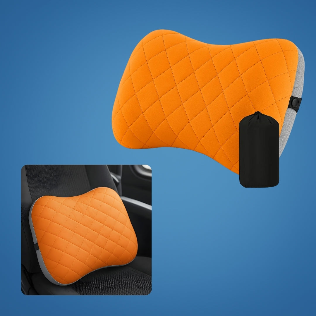 Ergonomic Neck Support – Inflatable & Lightweight – Eases Neck Pain – Compact for Flights & Train Bowlift