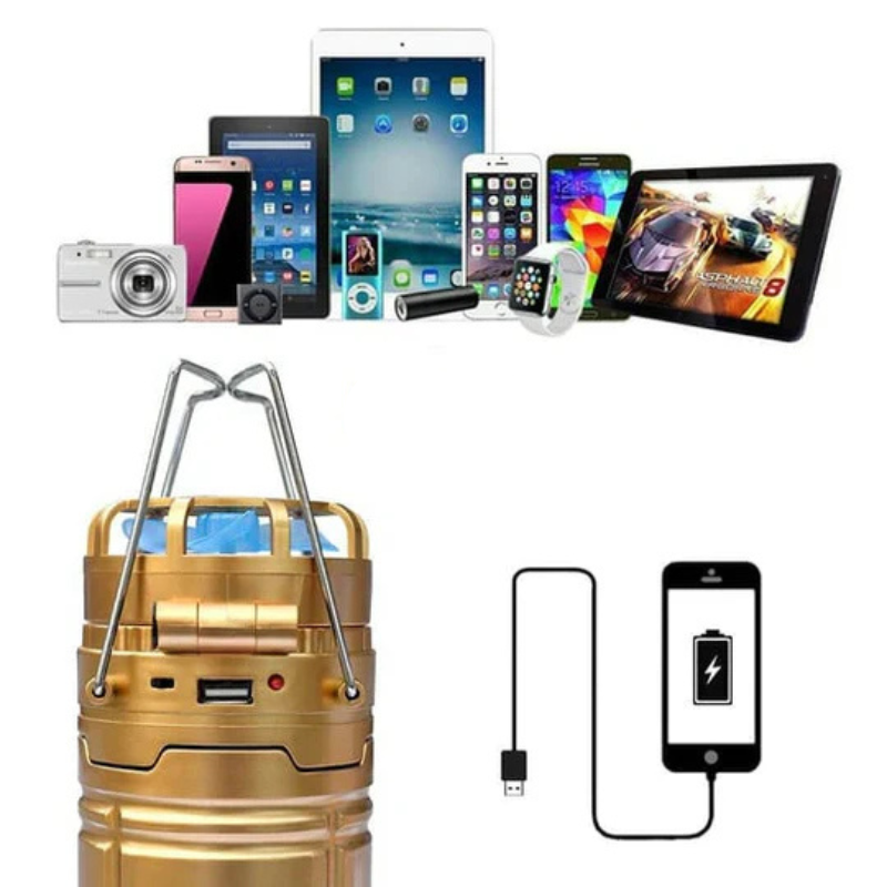 Foldable Light with Built-in Fan and USB Rechargeable Power Bowlift