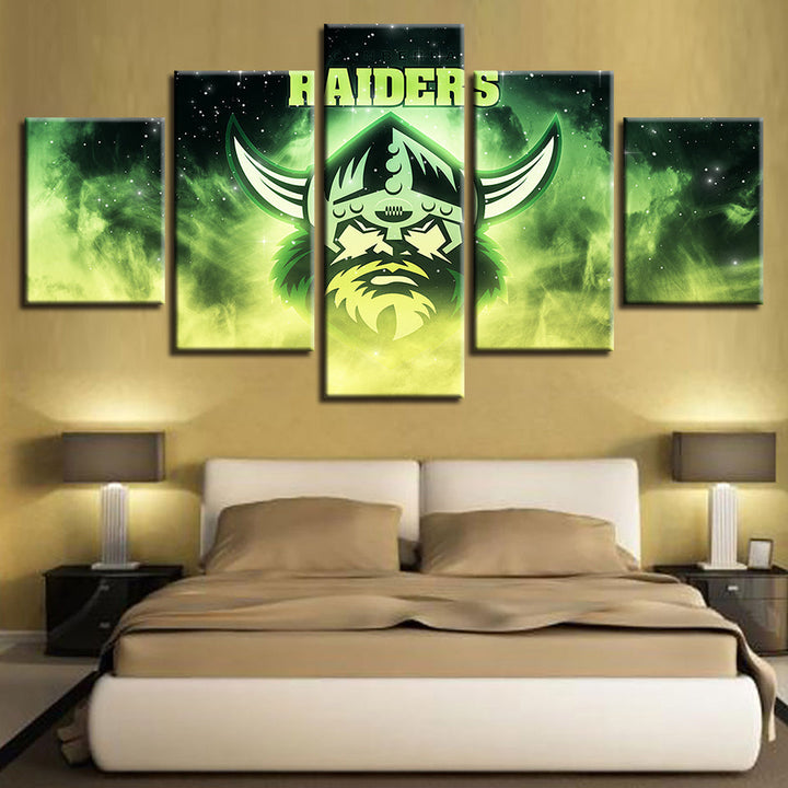 Glowering Raiders 5 Piece - Canvas Wall Art Painting | Bowlift