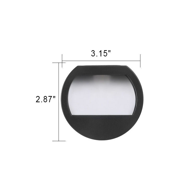 Outdoor Solar Round Square LED Waterproof Patio Step Light | Bowlift