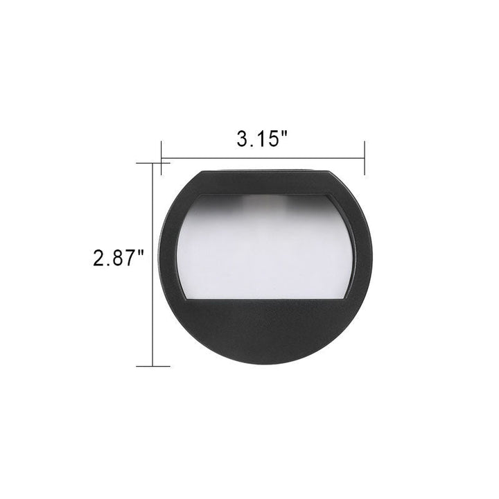 Outdoor Solar Round Square LED Waterproof Patio Step Light | Bowlift