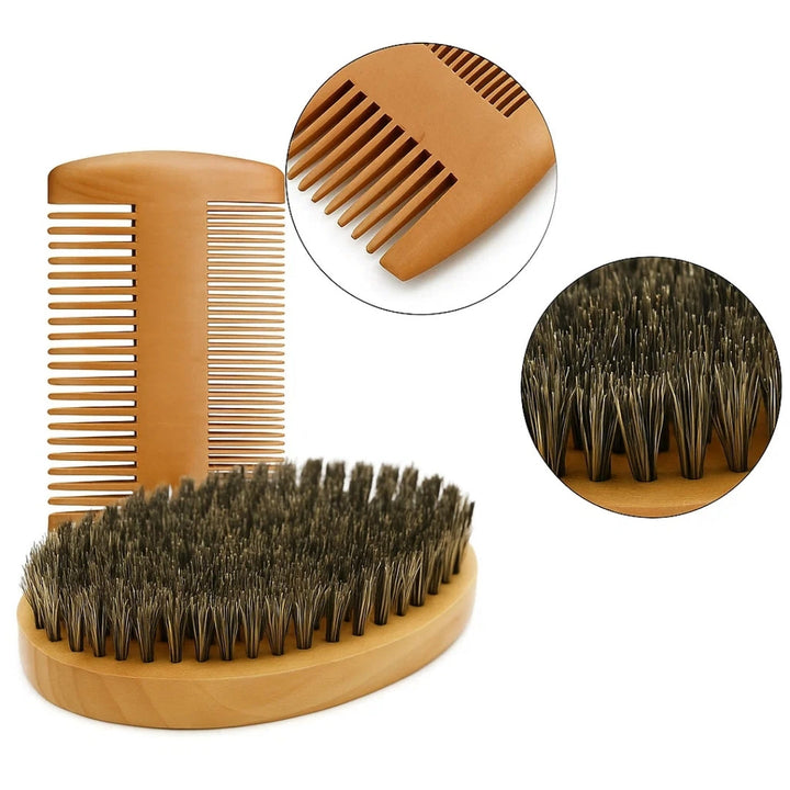 Easy Lather & Frizz Control – Soft Bristles – Skin-Friendly Grooming – Perfect Daily Beard Care for Men Bowlift