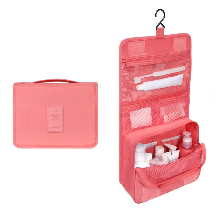 TravelEase – Water-repellent cosmetic bag with hook and compartments | Travel toiletry bag | Bowlift