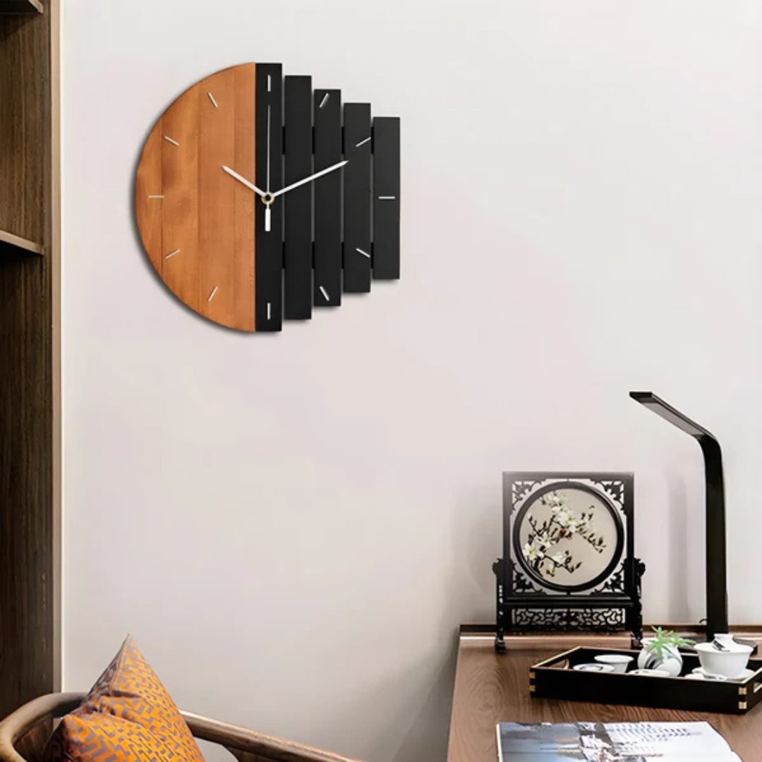 BowLift | Large Wooden Wall Clock For The Living Room