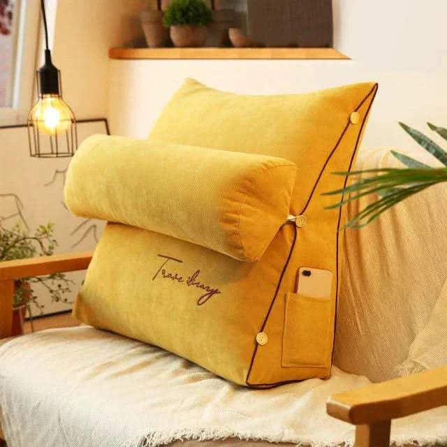 BowLift | Wedge Back Support Pillow with Neck Roll