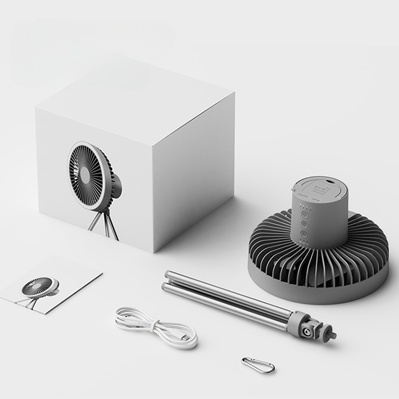 BowLift | Portable Rechargeable Fan with LED and Built in Power Bank