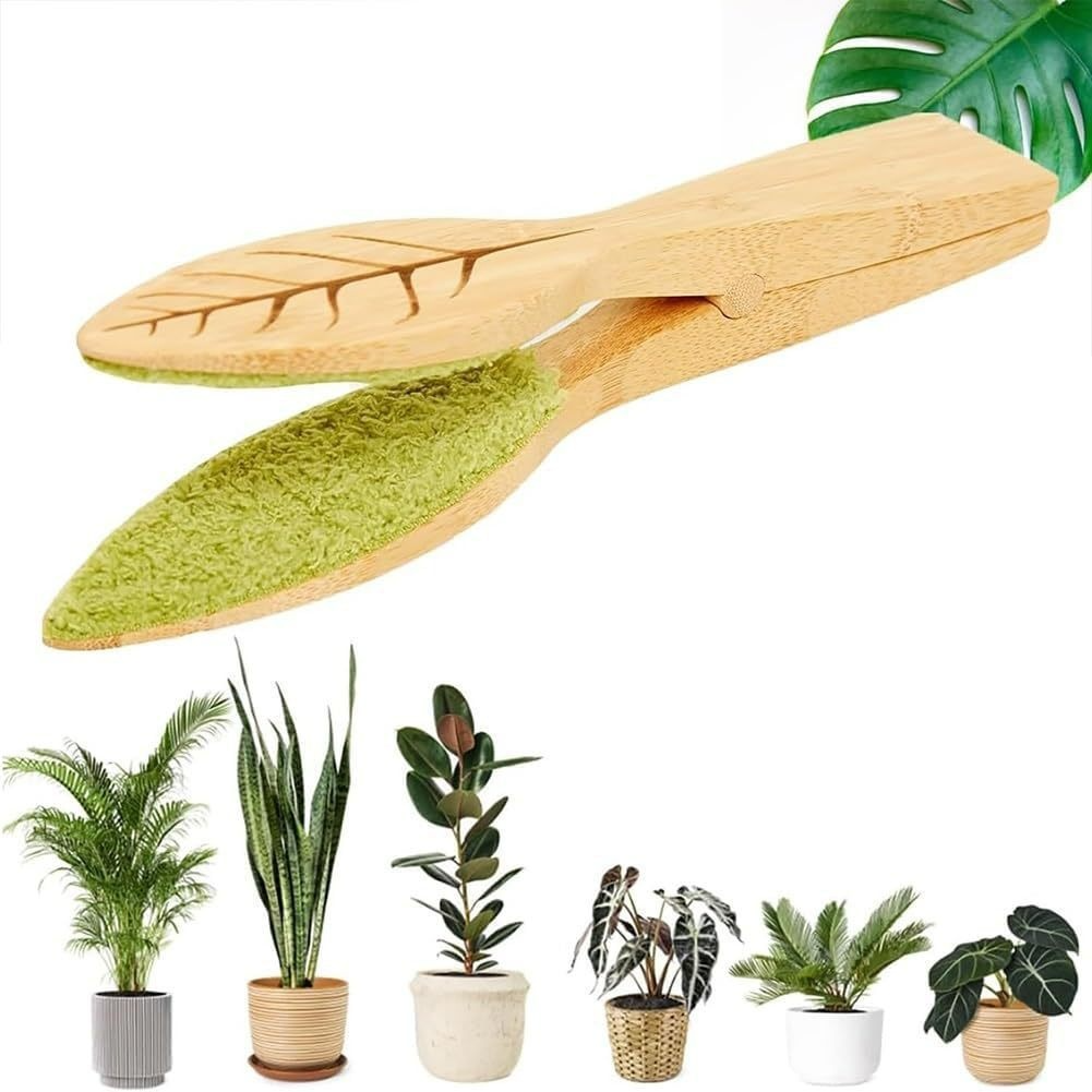 BowLift | Plant leaf cleaning tongs made of wood for gentle leaf care