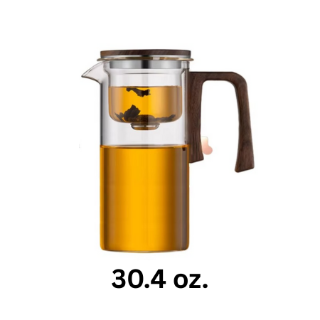 BowLift | Magical Glass Teapot with Built-In Strainer and Heat-Resistant Handle