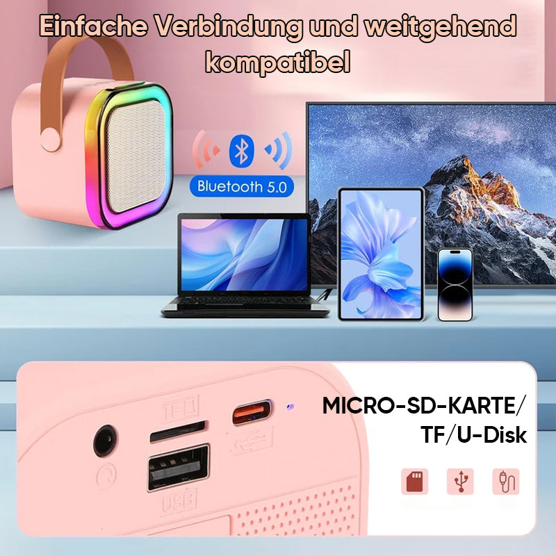 BowLift | Mini Karaoke machine for children with wireless microphones