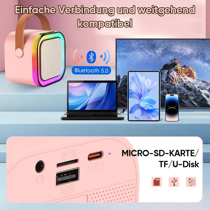 BowLift | Mini Karaoke machine for children with wireless microphones