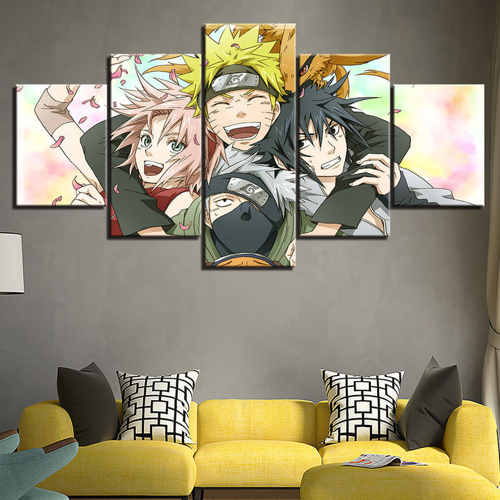 Anime Friends - Canvas Wall Art Painting | Bowlift