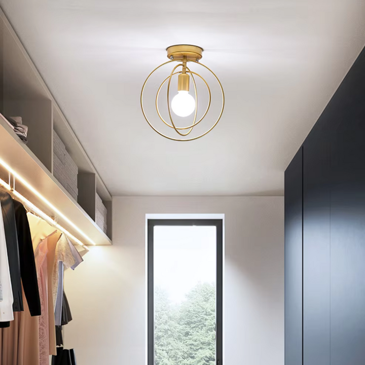 BowLift | Modern Ring-shaped Ceiling Lamp Gold