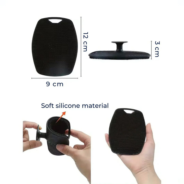 PureGlide | Silicone Body Scrubber – Antimicrobial Exfoliation – Quick‑Dry Hygienic Design – Sensitive‑Skin Shower Use Bowlift