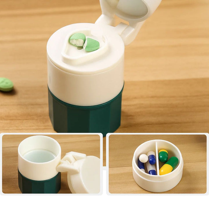 Precision Splitting & Crushing – Durable Compact Case – Easy Swallowing Relief – Safer Dosing – Travel Ready Bowlift