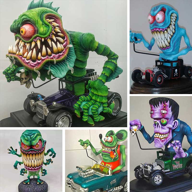 Angry Big Mouth Monster Statues | Bowlift