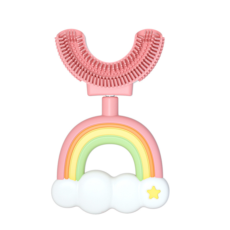 BowLift | Silicone Children's Toothbrush U-Design Rainbow