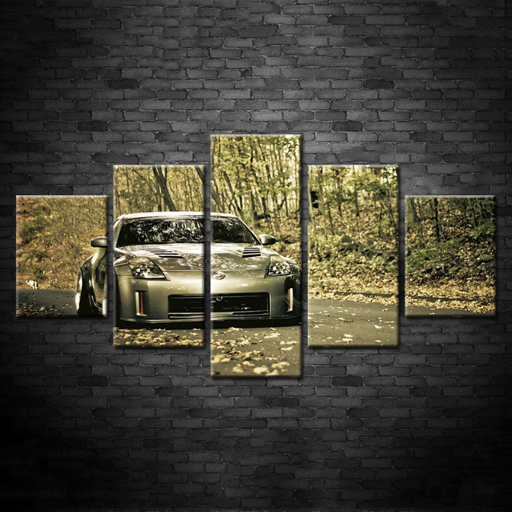 5 Pieces Classic Metallic Car - Canvas Wall Art Painting | Bowlift