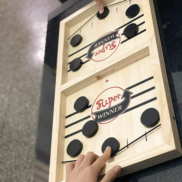 BowLift | – Reversible Sling Puck Board Game Double-Sided for Family