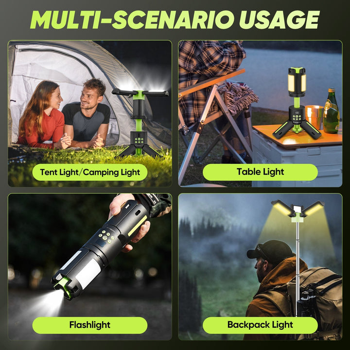 BowLift | SakerPlus Telescopic Camping Lights with Stand