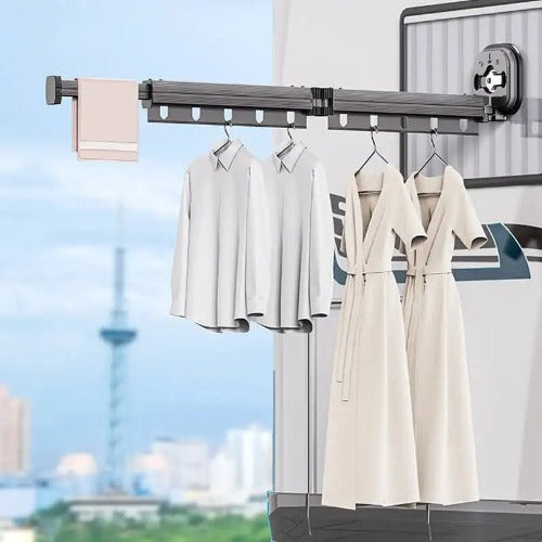 Retractable clothesline with suction cup Bowlift