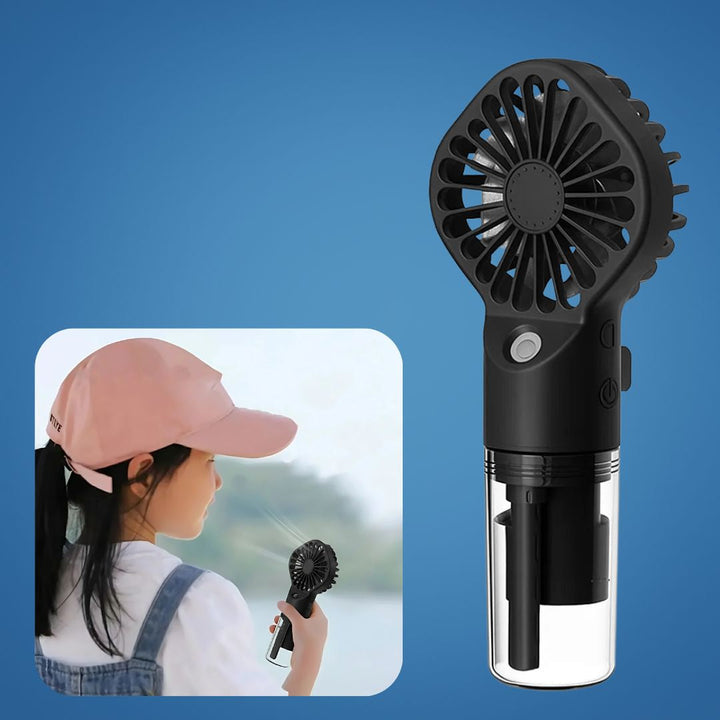 Portable Cooling Mist Spray – Transparent Tank – USB Rechargeable – Beat Heat & Stay Cool Outdoors Bowlift