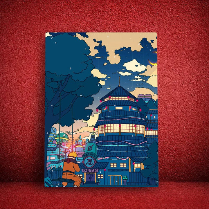 Anima Buildings - Canvas Wall Art Painting | Bowlift