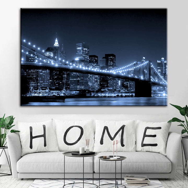 Brooklyn Bridge - Canvas Wall Art Painting | Bowlift