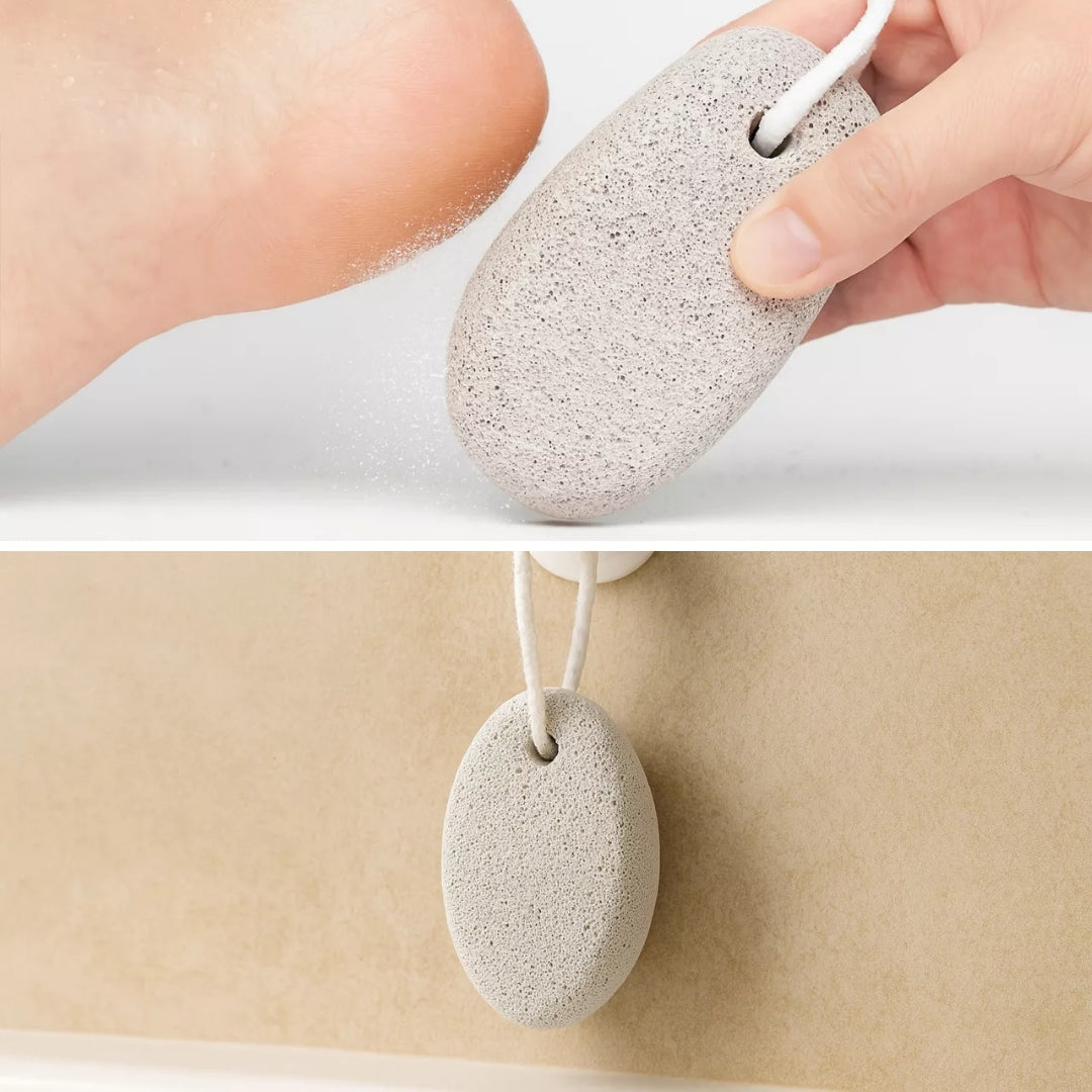 Hard Skin Relief – Natural Volcanic Rock – Smooth Cracked Heels Fast with Home Pedicure Bowlift