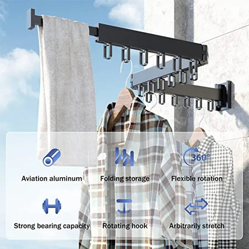 Aluminum Alloy Folding Ring Hook Drying Rack | Bowlift
