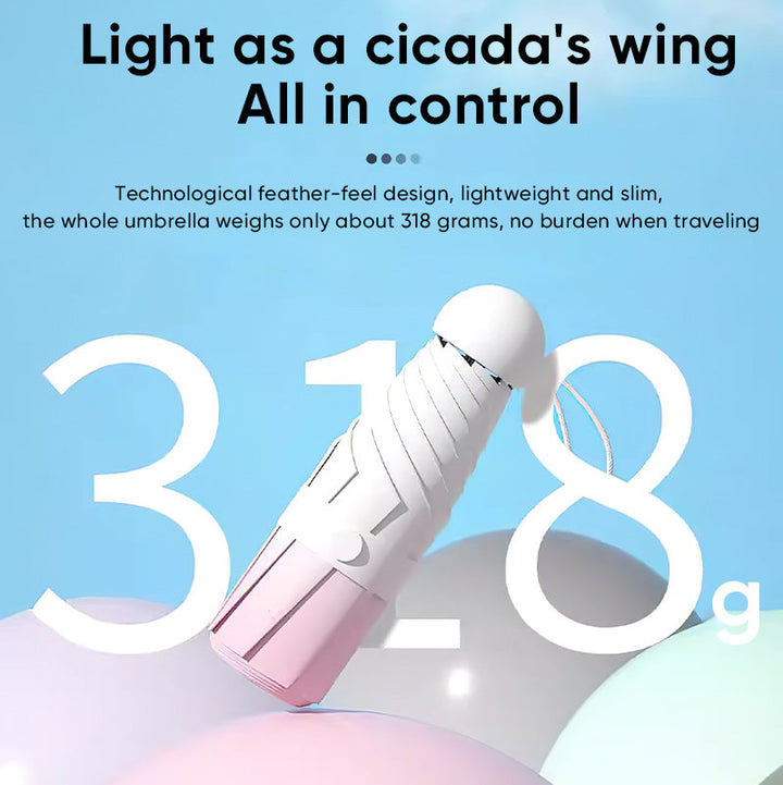 BowLift | Mini Travel Size Rain Sun Umbrella