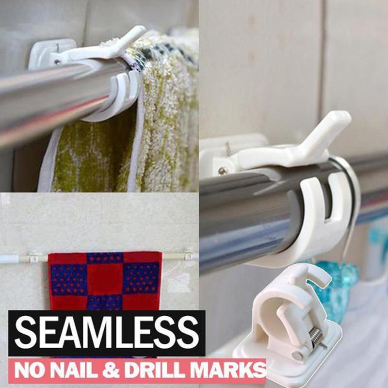 Nail-free Adjustable Rod Bracket Holders (2pcs) | Bowlift
