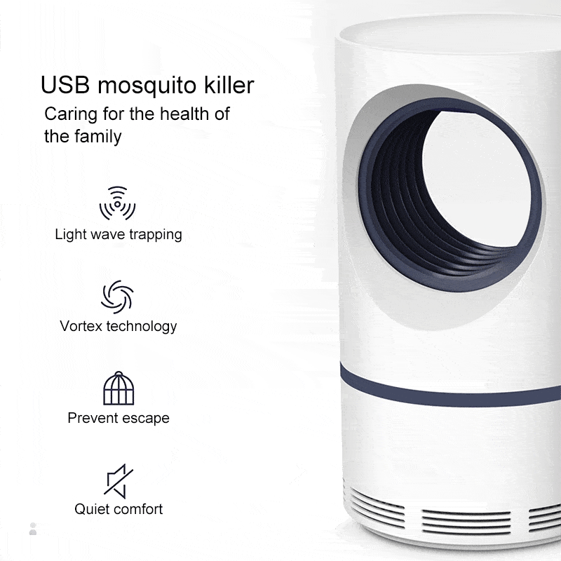 USB Photocatalytic Mosquito Killer UV Lamp, Fly Bug Insect Trap Pest Killer Light | Bowlift