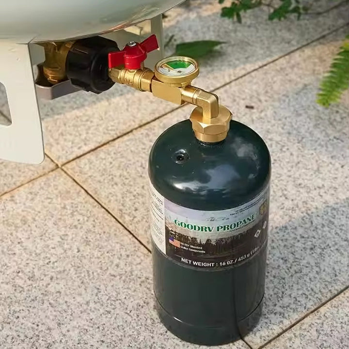 BowLift | Highly Rated Propane Refill Elbow Adapter with Tank Indicator